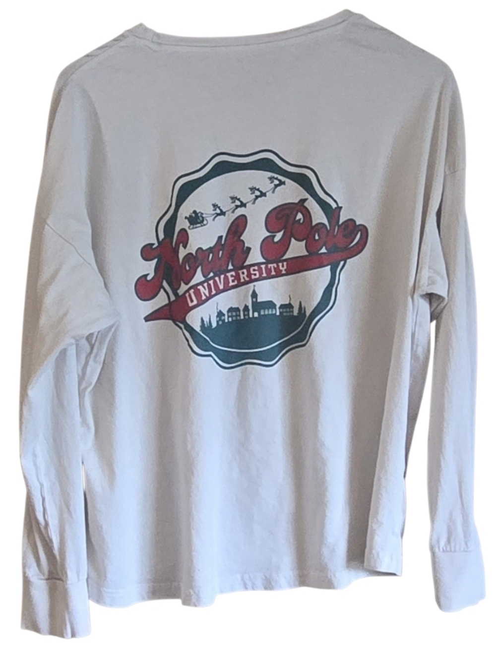 Natural Reflections North Pole University Christmas Long Sleeve Shirt - Picture 3 of 7